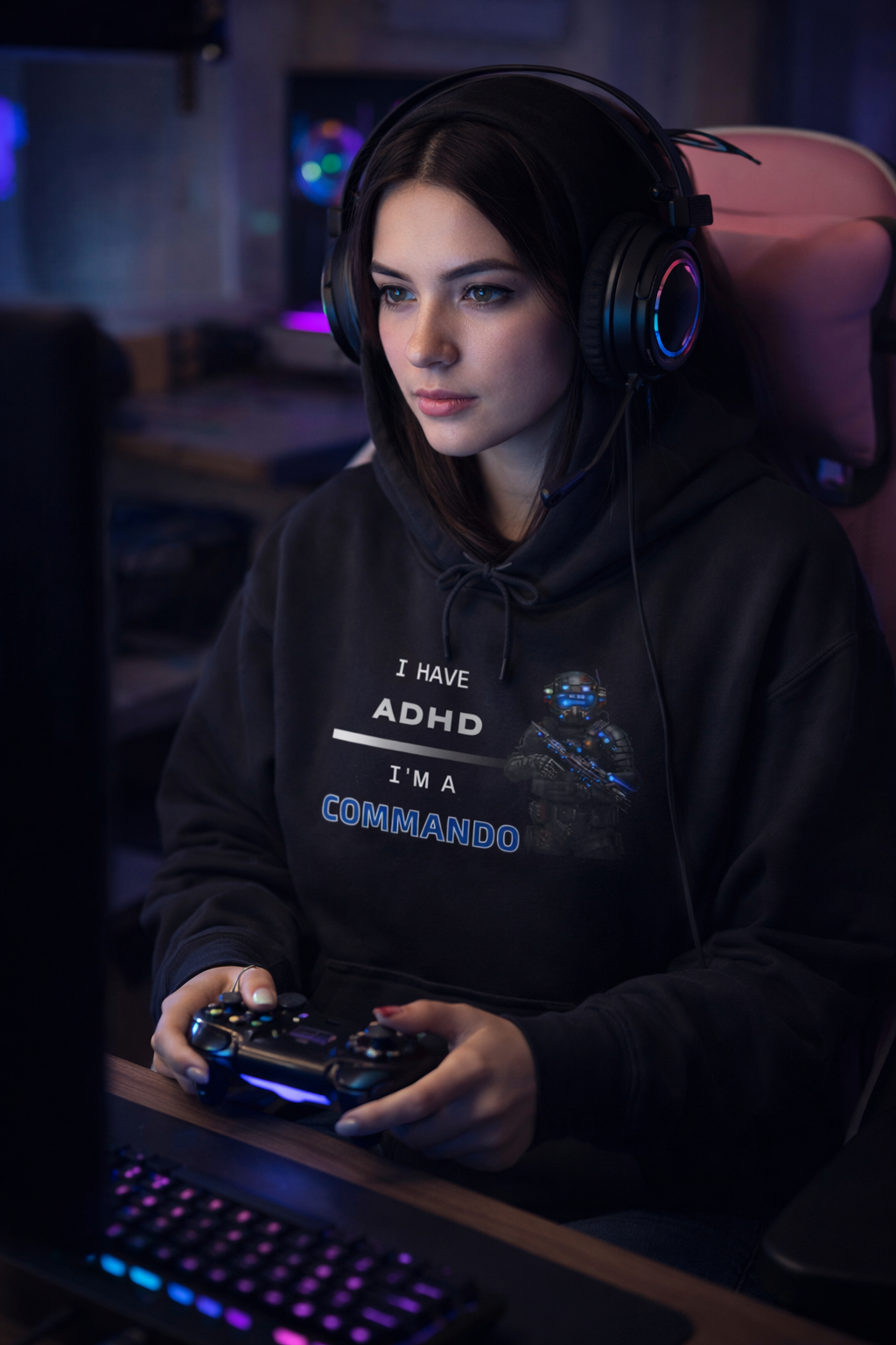 ADHD Commando Hoodie